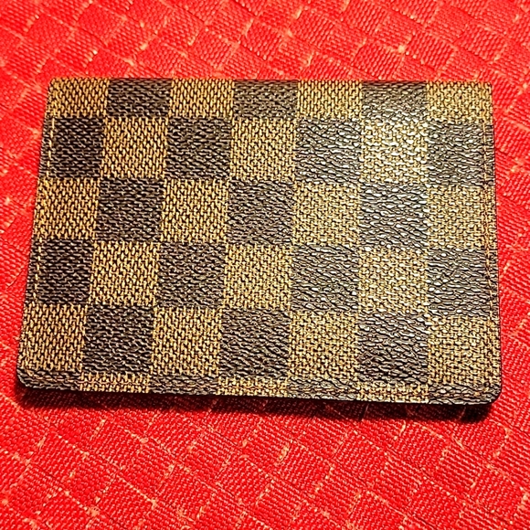 💯Authentic Louis Vuitton cardholder vintage Damier Ebene - Picture 7 of 12